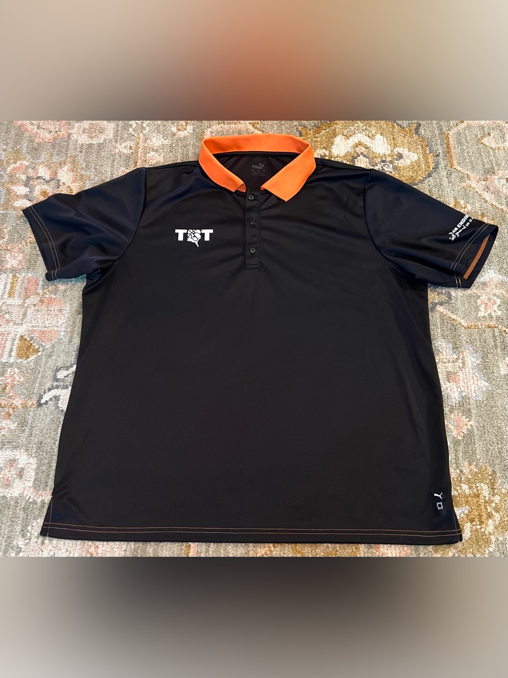 TBT Lot‎ Of 2 Puma Polo & Sweatshirt Men’s Size XXL Color Black & Orange